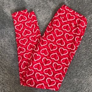 Lularoe TC Valentine Leggings NWT Tall and Curvy
